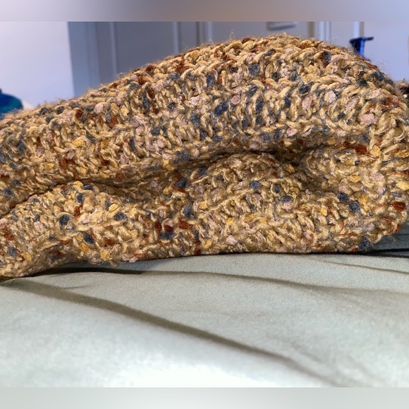 Brown Multicolored Loose Cozy Sweater - Picture 5 of 6